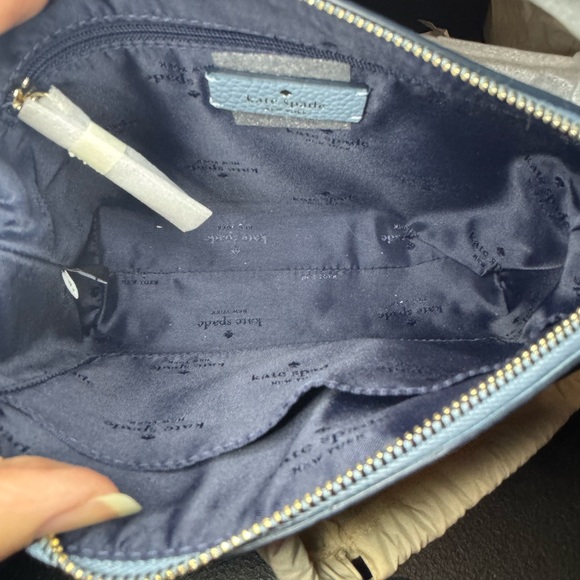 Kate Spade Powder Blue Crossbody Bag with Silver Hardware - Picture 8 of 10
